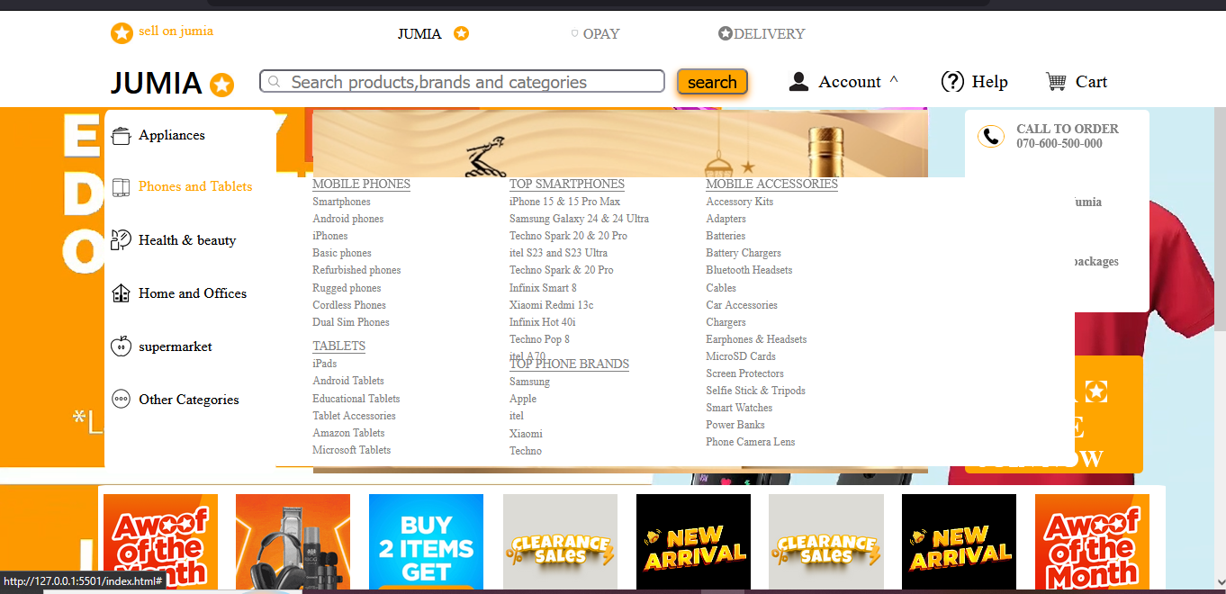 Jumia Website